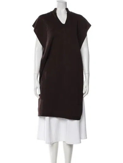 Pre-owned Soeur V-neck Sweater In Brown