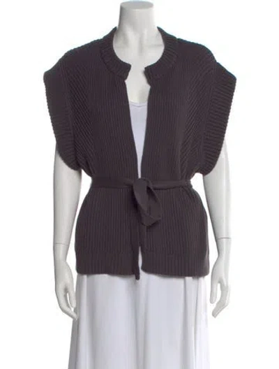 Pre-owned Soeur V-neck Sweater In Gray