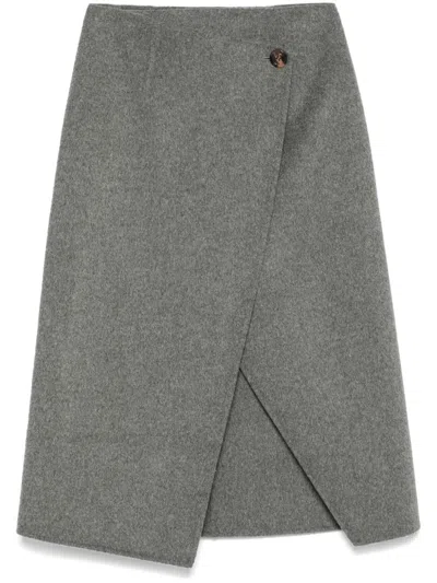 Soeur Wales Midi Skirt In Grey