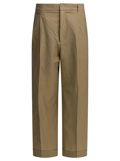 Soeur Watson Trousers Pleated Design Belt Loops In Brown