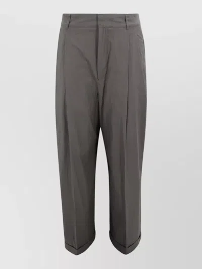 Soeur Watson Pleated Tailored Trousers Belt Loops In Gray