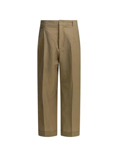 Soeur Watson Trousers Pleated Design Belt Loops In Brown