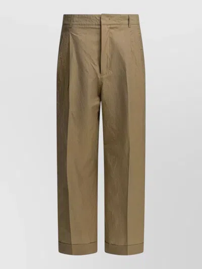Soeur Watson Trousers Pleated Design Belt Loops In Brown