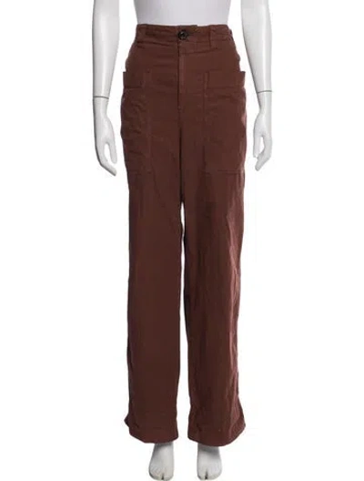 Pre-owned Soeur Wide Leg Pants In Brown