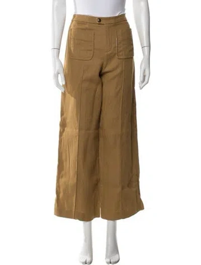 Pre-owned Soeur Wide Leg Pants In Brown