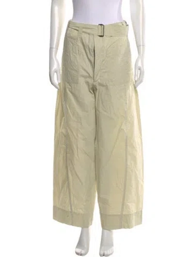 Pre-owned Soeur Wide Leg Pants In Green