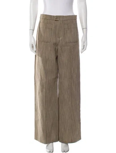 Pre-owned Soeur Wide Leg Pants In Neutrals