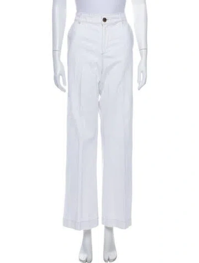 Pre-owned Soeur Wide Leg Pants In White