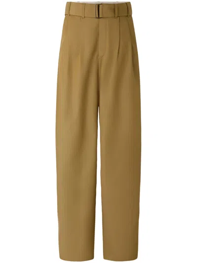 Soeur Wide-leg Trousers With High Waist In Brown