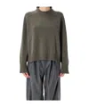 Soeur Will Wide Sweater In Merino Wool In Black