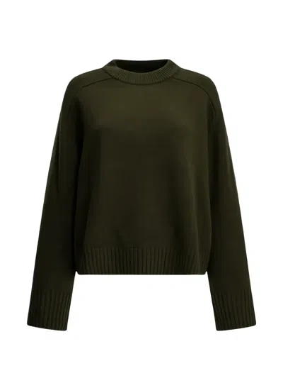 Soeur Will Ribbed-trim Wool Sweater In Green