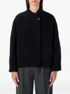 Soeur Windsor Short Double-faced Wool Coat In Blue