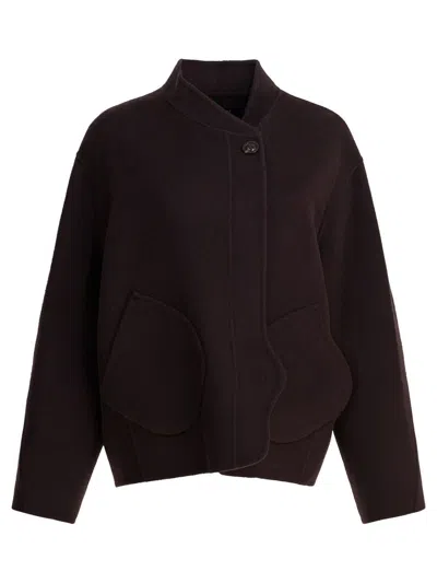 Soeur Patch-pocket Jacket In Brown
