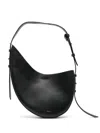 Soeur 'wino' Black Shoulder Bag With Logo Detail On The Front In Black