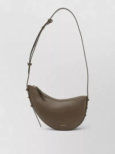 Soeur Wino Small Shoulder Bag Smooth Finish Adjustable In Brown