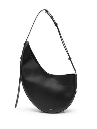 Soeur Winona Asymmetric Cross Body Bag In Schwarz