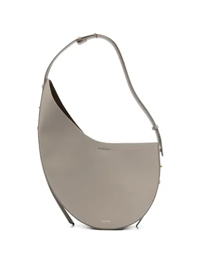 Soeur Winona Curved Shoulder Bag In Gray