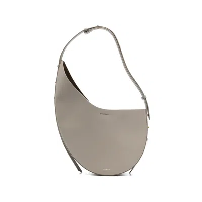 Soeur Winona Curved Shoulder Bag In Gray