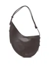 Soeur Winona Leather Shoulder Bag In Brown