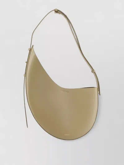 Soeur Winona Leather Shoulder Bag Curved Shape