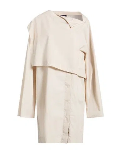 Soeur Woman Midi Dress Beige Size 10 Organic Cotton In Gray