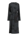 Soeur Woman Midi Dress Midnight Blue Size 8 Virgin Wool, Mohair Wool, Polyester In Blue