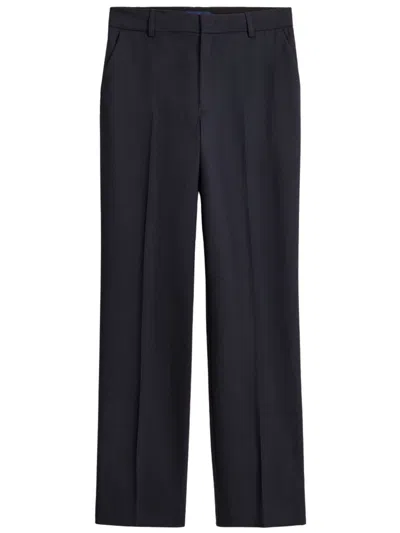 Soeur Women's 100% Virgin Wool Trousers In Navy