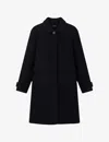 Soeur Womens Blue Simba Drop-shoulder Wool Coat In Blue