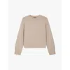 Soeur Womens Cream Will Round-neck Relaxed-fit Merino-wool Jumper In Cream