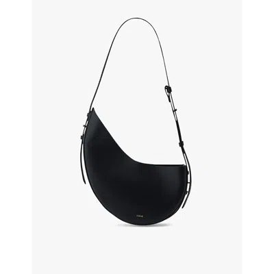 Soeur Wino Logo-embossed Leather Shoulder Bag In Noir