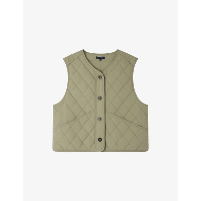 Soeur Womens Amande Ulla Relaxed-fit Quilted Cotton Sleeveless Jacket