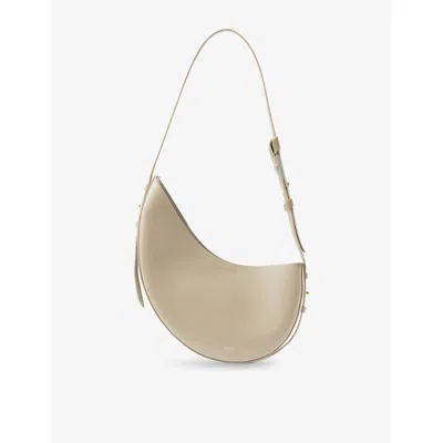 Soeur Womens Argile Wino Leather Shoulder Bag