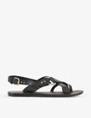 Soeur Florence Leather Sandals In Black