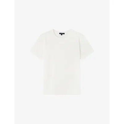 Soeur Womens Blanc Astride Cotton-jersey T-shirt In White
