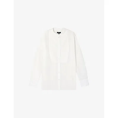 Soeur Womens Blanc Casse Dori Bib Cotton Shirt