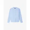 Soeur Womens Bleu Ciel Bermudes Oversized-fit Cotton-poplin Shirt In Blue
