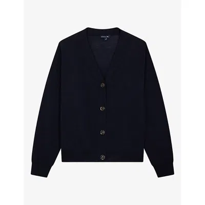 Soeur Womens Blue Idem Fine Merino-wool Cardigan