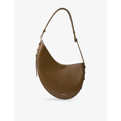 Soeur Womens Bronze Wino Leather Shoulder Bag In Brown