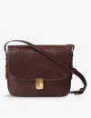 Soeur Womens Brown Belissima Maxi Leather Cross-body Bag In Brown
