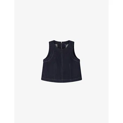 Soeur Womens  Eli Sleeveless Denim Top