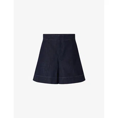 Soeur Emile High Waist Denim Shorts In Brut