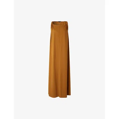 Soeur Womens Caramel Debby Sleeveless Cotton Midi Dress