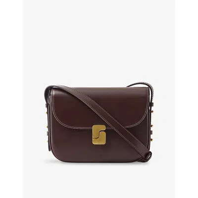 SOEUR WOMENS CHOCOLAT BELLISSIMA MINI LEATHER CROSS BODY BAG