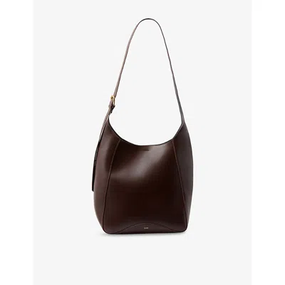Soeur Womens Chocolat Uma Leather Cross-body Bag In Brown