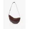 Soeur Womens Chocolat Wino Mini Leather Shoulder Bag