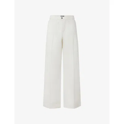 Soeur Womens Craie Harry Straight-leg High-rise Jeans In White