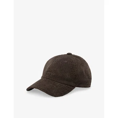 Soeur Womens Dark Brown Hector Logo-embroidered Cotton Baseball Cap