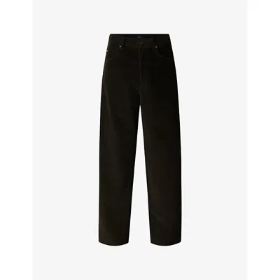 SOEUR WOMENS SOEUR GUNTHER RELAXED-FIT MID-RISE COTTON-CORDUROY TROUSERS