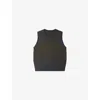 Soeur Womens Gris/olive Namaste Jacquard-pattern Merino-wool Vest In Gray