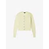 Soeur Womens Jaune Acide Griffith Round-neck Wool Cardigan In Neutral